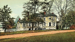 Image of Laurel Hill Mansion from a vintage postcard