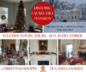 Holiday tours at Lurel Hill Mnsion invitation to the public to visit during the 2024 winter holiday tours