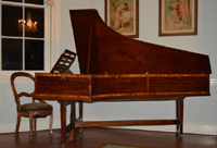 The pianoforte at Laurel Hill Mansion